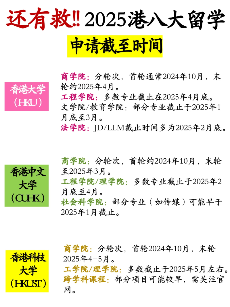 香港留学申请